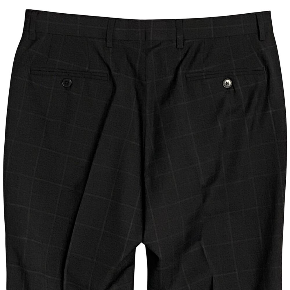 Armani Exchange Pants Men's 32x31 Slim Fit Suit Pant Wool Black Window Pane NEW - Picture 6 of 13